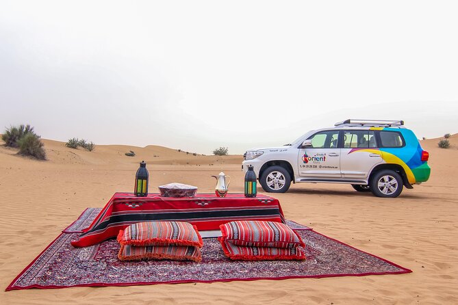 2-Days Dubai Combo City Tour with Dhow Cruise Dinner and Desert Safari - Into the desert by air-conditioned 4x4