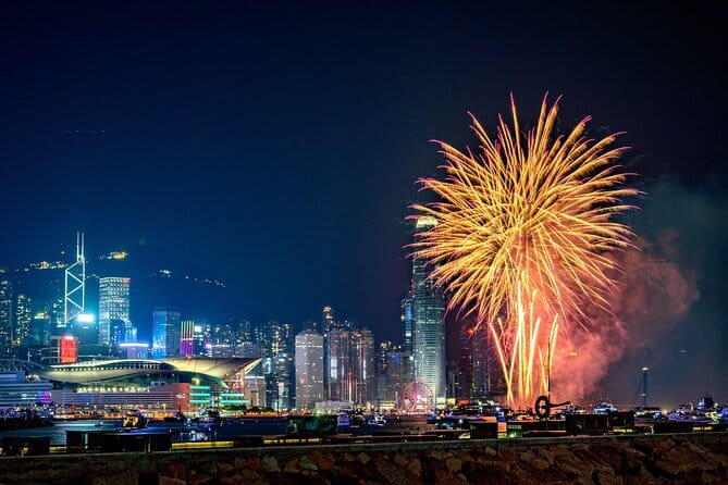 2025 Chinese New Year Fireworks Open Bar Yacht Dinner Cruise HK - What the countdown program adds