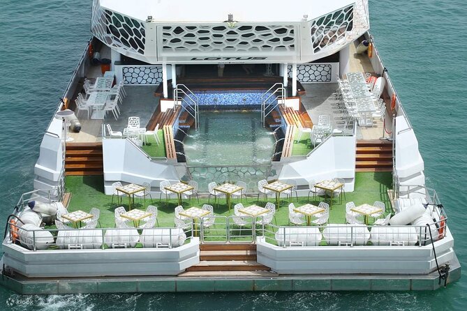 3-Hour Lotus Mega Yacht Dinner Cruise Dubai with Transfers - Dubai Marina from the water