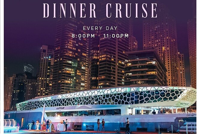 3-Hour Lotus Mega Yacht Dinner Cruise Dubai with Transfers - Is $99 good value?