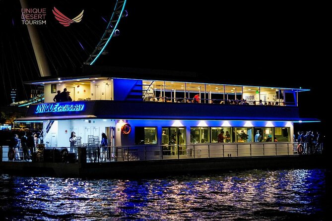 5 Star Luxury Catamaran Dinner Cruise in Dubai Marina - Dubai Marina shines after sunset