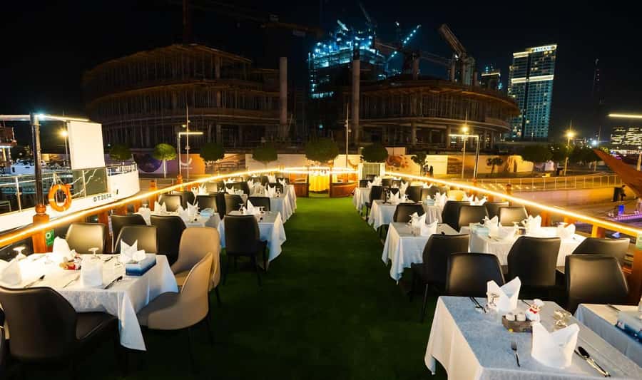 5-Star Marina Dhow Dinner Cruise With Live Entertainment - Dinner: an international buffet with a point to check