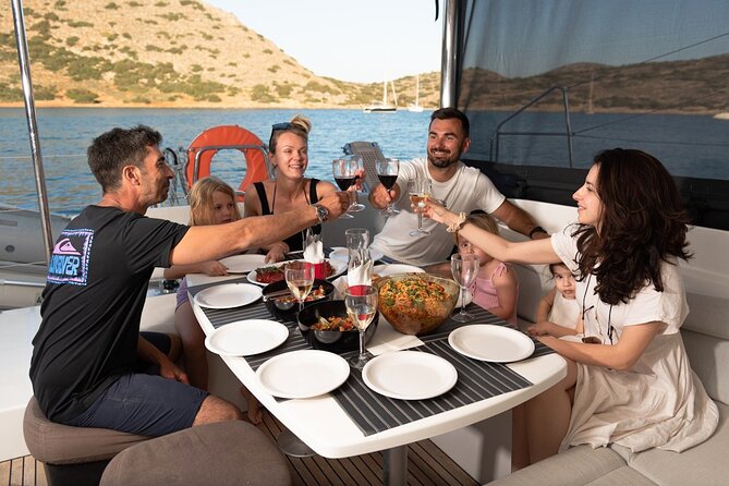 Ag. Nikolaos: Catamaran Trip with Sushi, Drinks, & Water Toys - Booking details that affect your day