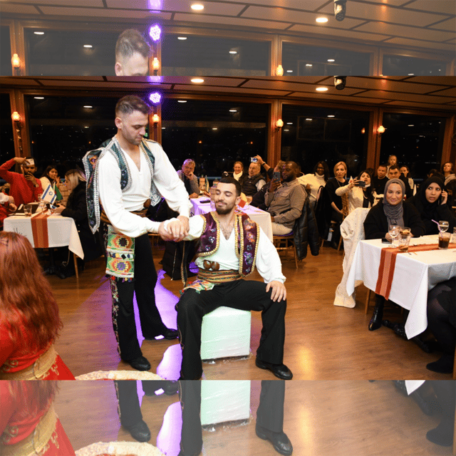 All Inclusive; Istanbul Bosphorus Dinner Cruise w/live shows - What the lights look like from the Bosphorus