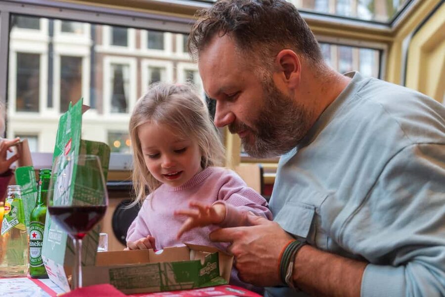 Amsterdam: Original Pizza Dinner Cruise + Unlimited Drinks - The first canals: Brouwersgracht and Prinsengracht