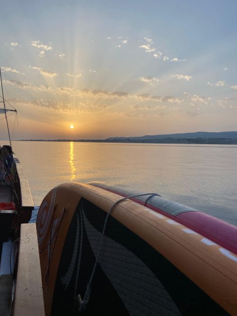Argostoli: Sunset Cruise with Swim Stops, Dinner, and Wine - Moussaka, salad, and wine at sunset