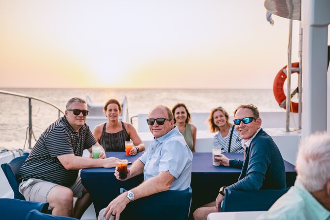 Aruba Sunset Sail Dinner Cruise with Open Bar by Catamaran - A buffet dinner with Caribbean flavors
