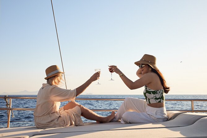 Athens Sunset Dinner Cruise – Swim Stop, Dinner & Open Bar - Dinner on a wooden boat
