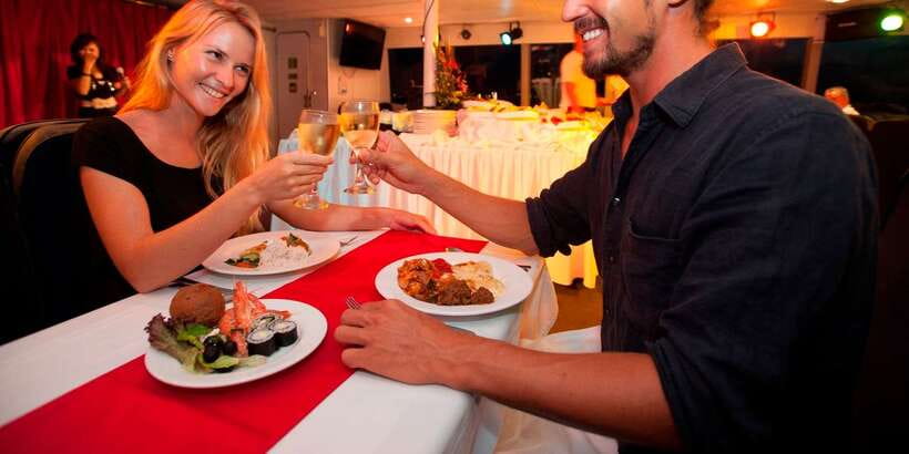 Bali/Benoa: Sunset Dinner Cruise with Show and Live Music - How the three-hour schedule feels