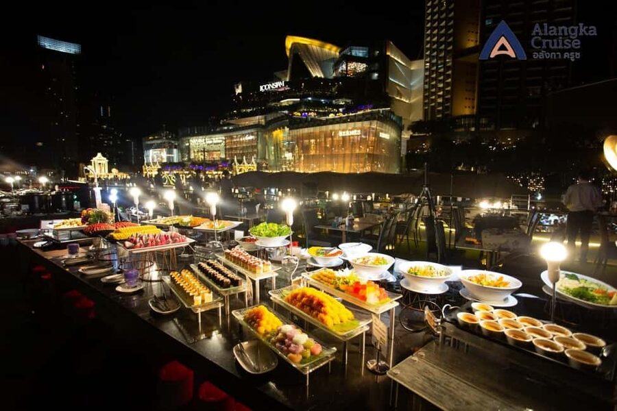 Bangkok: Alangka Chao Phraya River Dinner Cruise - Rama VIII Bridge and the long central stretch