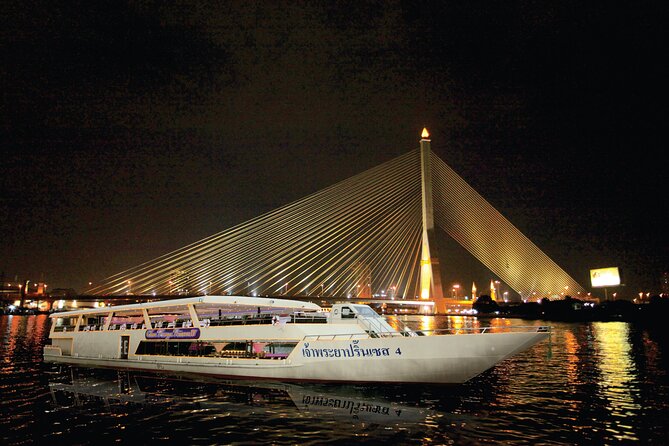 Bangkok Chao Phraya Princess Night Dinner Cruise - Phra Pin-klao Bridge and the Grand Palace area