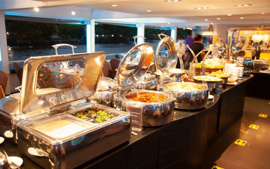 Bangkok: Grand Chao Phraya Dinner Cruise with Live Show - The open deck is where Bangkok looks best