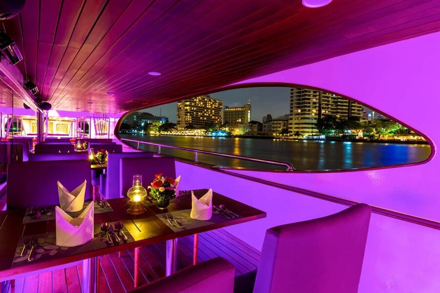 Bangkok: Grand Pearl Dinner Cruise with Hotel Transfer - Thai classical dance and live singers