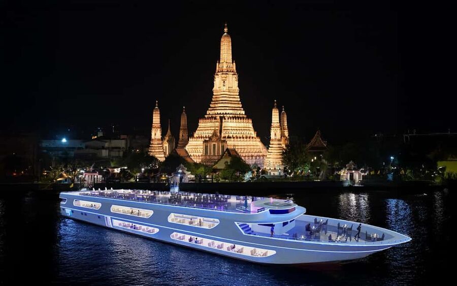 Bangkok: Luxury White Sunset or Dinner Cruise with Beer - Key points to know before booking