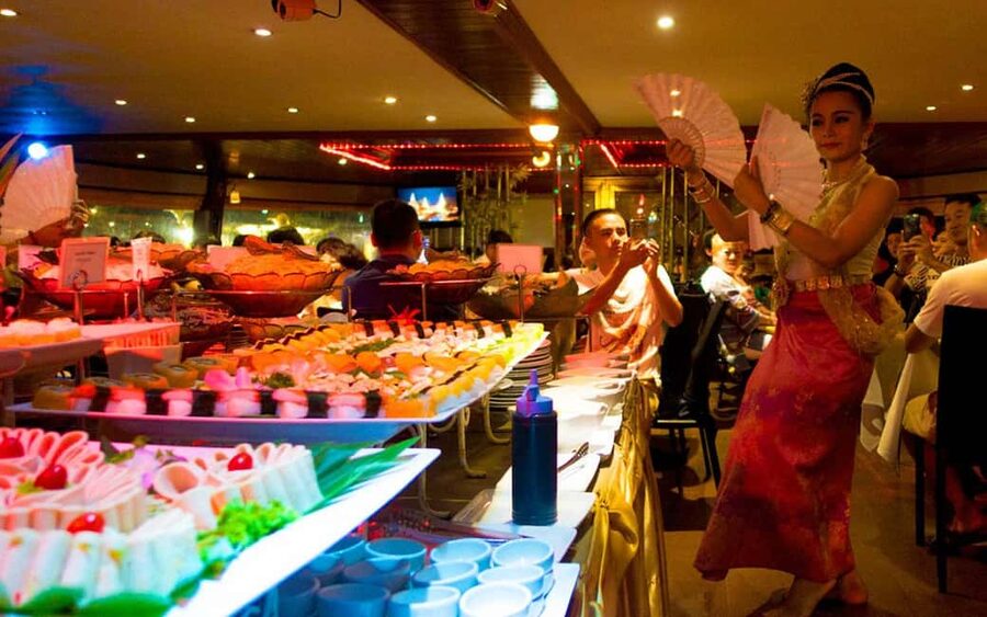 Bangkok: Luxury White Sunset or Dinner Cruise with Beer - Seating, timing, and the open-air deck