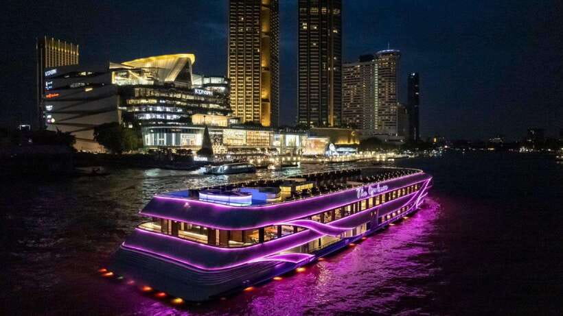 Bangkok: Opulence Luxury Dinner Cruise with Hotel Transfer - Bangkok by night from the Chao Phraya