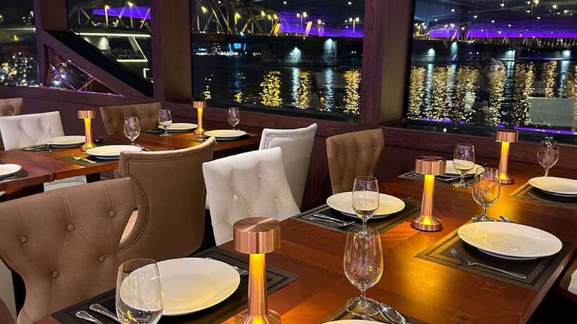 Bangkok: Opulence Luxury Dinner Cruise with Hotel Transfer - The Chao Phraya views after sunset