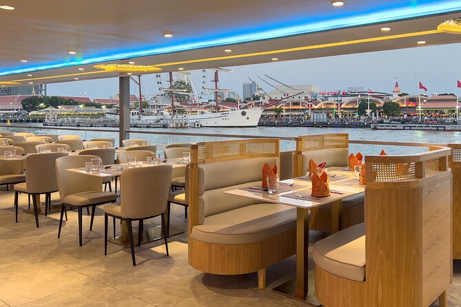 Bangkok Royal Galaxy Chao Phraya River Dinner Cruise - Asiatique by water and the return journey