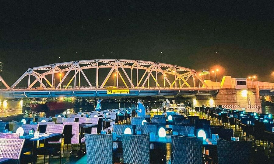 Bangkok: Royal Princess Cruise with Buffet Dinner & Show - Rama VIII Bridge and the open deck