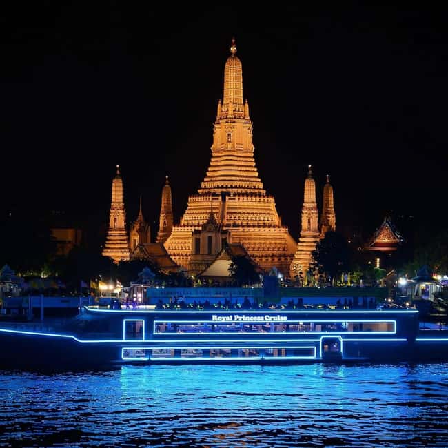 Bangkok: Royal Princess Cruise with Buffet Dinner & Show - Arriving at Asiatique The Riverfront