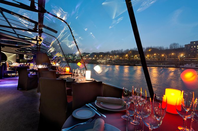 Bateaux Parisiens Seine River Gourmet Dinner & Sightseeing Cruise - Place de la Concorde, Grand Palais, and the Statue of Liberty view