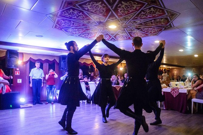 Bosphorus Dinner Cruise & Entertaintment & Private Table & Wi-Fi - Ortaköy Mosque after dark