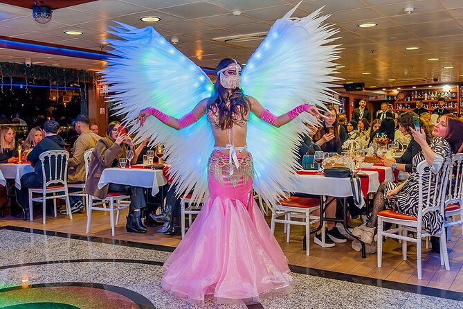 Bosphorus Dinner Cruise & Show with Private Table - A night view of Istanbul from the Bosphorus