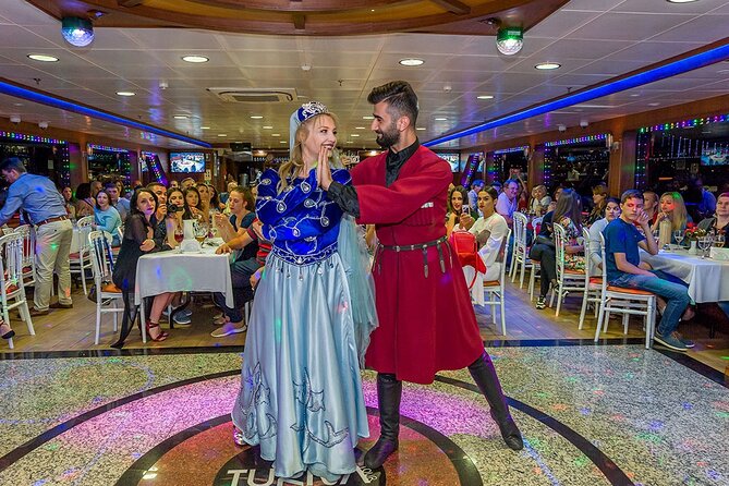 Bosphorus Dinner Cruise with Folklore Show & Belly Dancers - Istanbul by night, seen from the Bosphorus