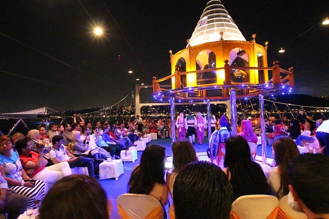Bosphorus Night Cruise: Dinner, Drinks & Hotel Pickup - Sailing between Istanbul’s two shores