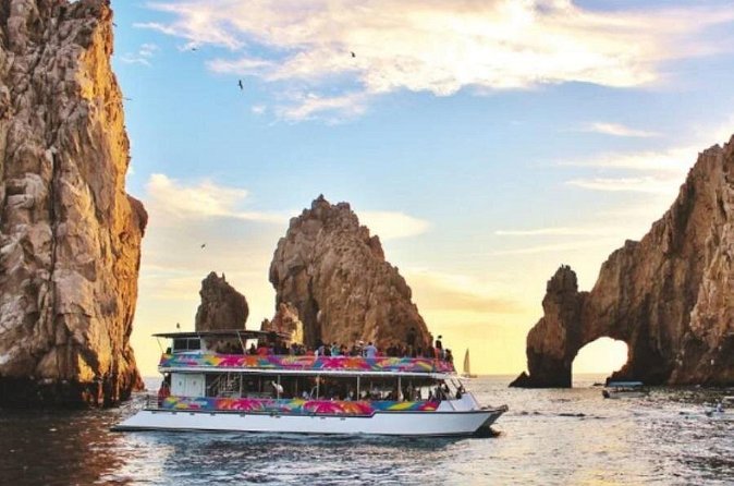Cabo Escape Sunset Cruise with Dinner and Open Bar - Cabo San Lucas Beach From the Water