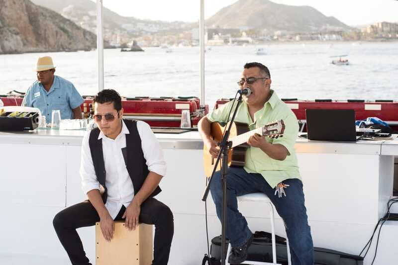 Cabo: Sunset Cruise with Dinner, Music & Open Bar - Dinner with tamales, fajitas, and salad