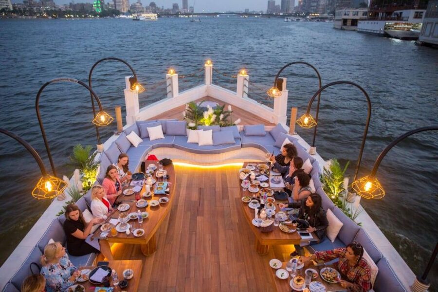 Cairo: Nile Dinner Cruise with Belly Dancer Show and Music - The buffet dinner: convenient, filling, and worth managing expectations