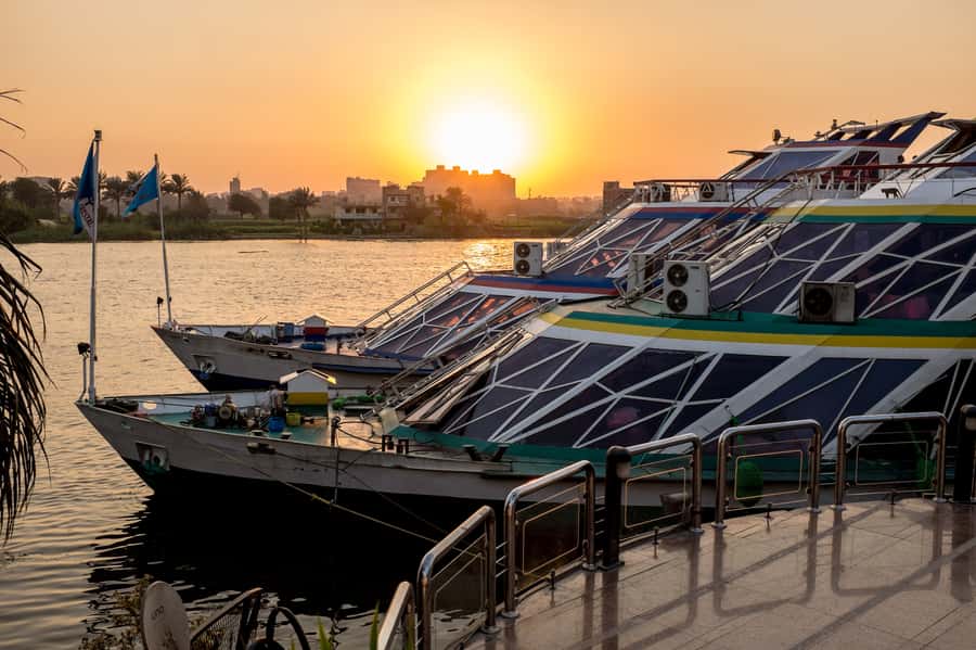 Cairo: Nile Sunset Dinner Cruise, Show & Optional Transfer - Sunset views and Cairo after dark