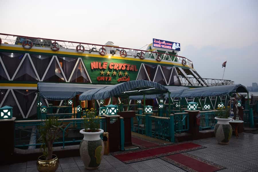 Cairo: Nile Sunset Dinner Cruise, Show & Optional Transfer - Boarding the Nile Crystal