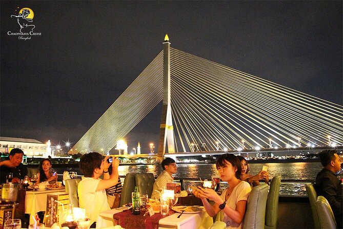 Chaophraya Cruise Dinner Cruise Along With Chao Phraya River Bangkok - Phra Pin-klao Bridge and the first river views