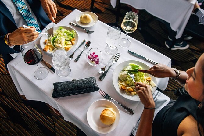 Chicago Premier Dinner Cruise on Lake Michigan - The DJ, dance floor, and evening atmosphere