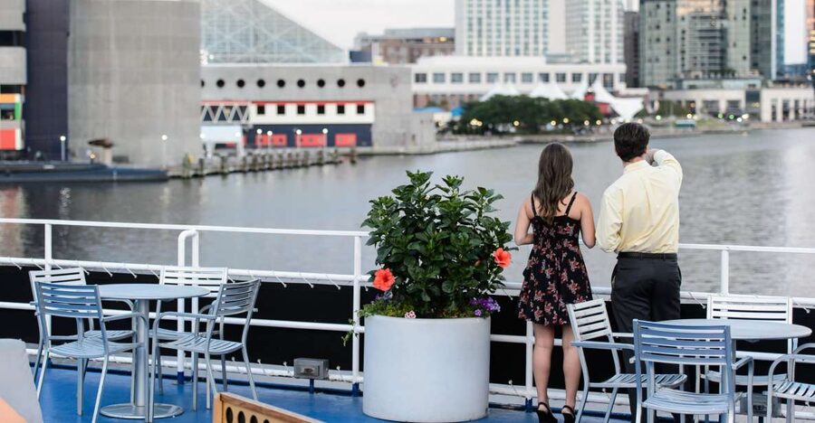 City Cruises Baltimore: Dinner & Dance Harbor Cruise - The first hour: settling in as Baltimore slips away
