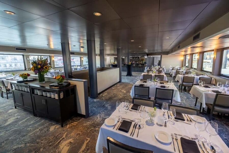 City Cruises Boston: Premier Brunch or Dinner Harbor Cruise - Rowes Wharf and the first hour aboard