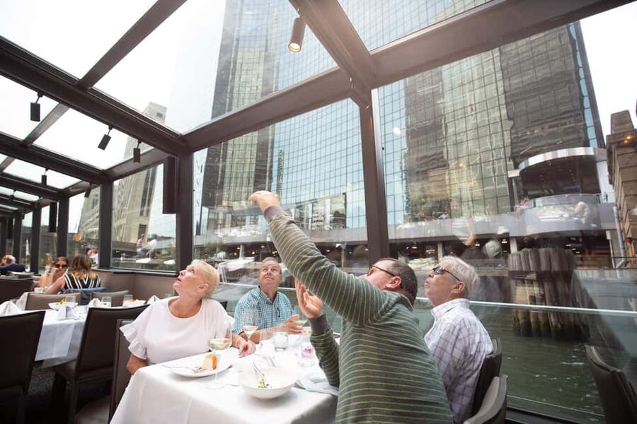 City Cruises Chicago: Brunch, Lunch, or Dinner River Cruise - Trump Tower, the lock, and Navy Pier