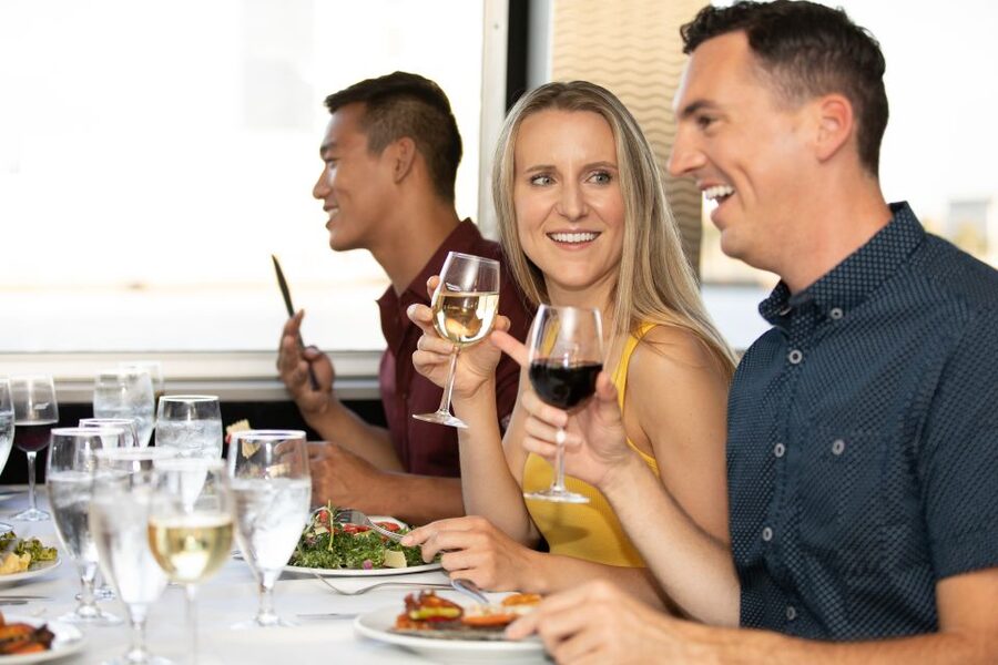 City Cruises New Jersey: NYC Buffet Lunch or Dinner Cruise - The Manhattan skyline from the Hudson River
