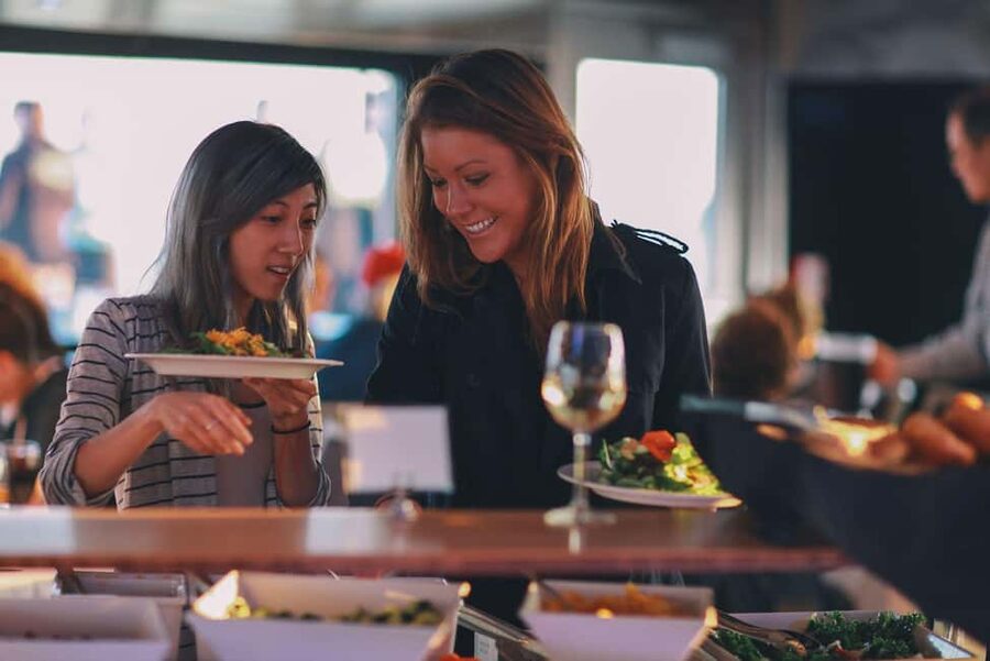 City Cruises Norfolk: Lunch, Brunch, or Dinner Buffet Cruise - Views from the dining room and upper deck