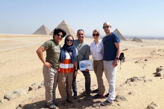 Combo Deal- Visit Pyramids of Giza & Egyptian Museum with Nile Dinner Cruise - Three hours among the Giza Pyramids and Sphinx