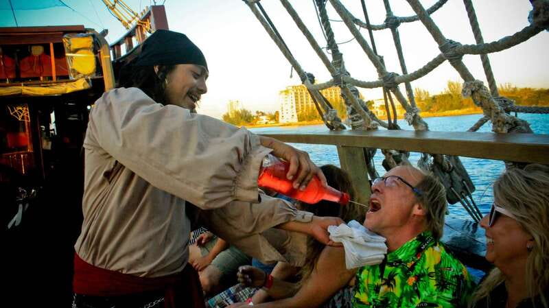 Cozumel: Pirate Ship Cruise with Open Bar, Dinner, and Show - A pirate ship cruise with a dinner-theater twist