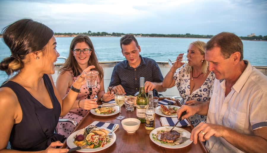 Darwin: Signature four course Sunset Dinner Cruise - Boarding at Stokes Hill Wharf at 5:00 PM