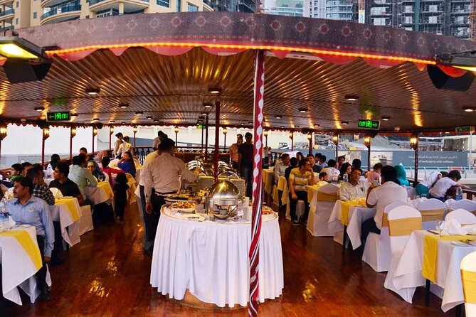 Dhow Cruise Dinner Dubai Marina - Dubai Marina by dhow after sunset