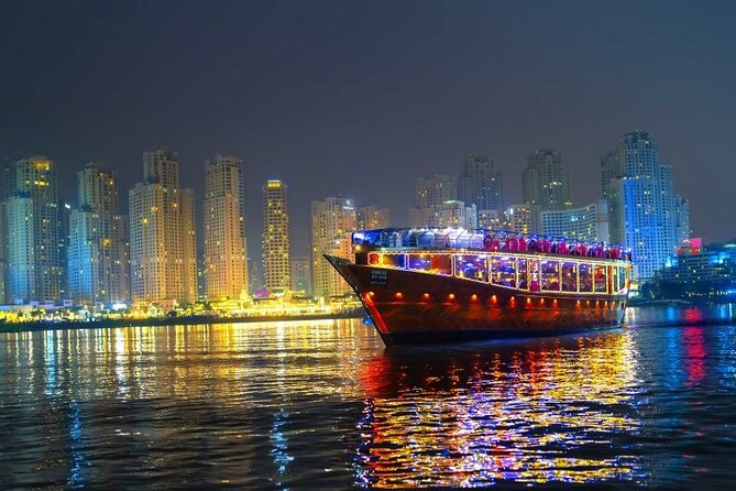 Dinner Cruise Marina with Transfers - Dubai Marina Skyline View