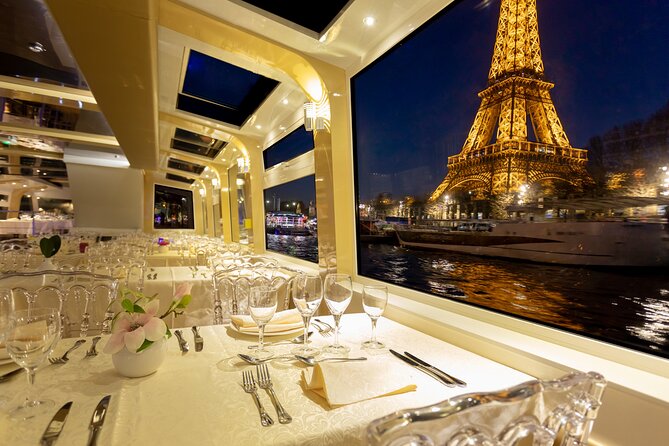 Dinner Cruise Prestige Check-out from the Eiffel Tower - The Eiffel Tower after dark