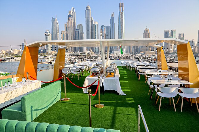 Dinner Cruise with Multi Show Boonmax Carnival - Dubai Harbour gives the evening its setting