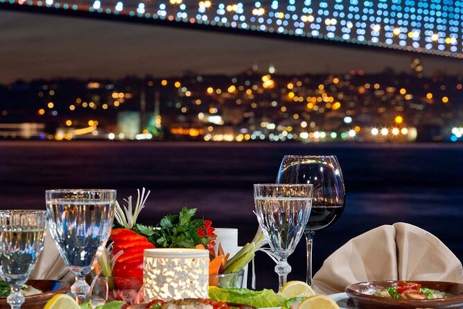 Dinner Cruise with Turkish Show in Istanbul - Galata Tower and the old European skyline