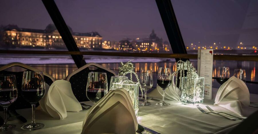 Dresden: Evening River Cruise with Dinner - Boarding near central Dresden